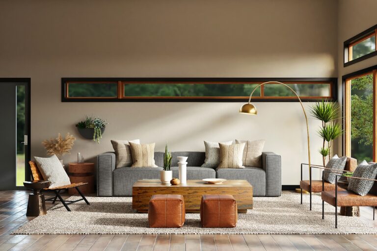 Salón acogedor de una vivienda en alquiler